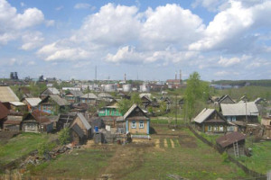 russian village